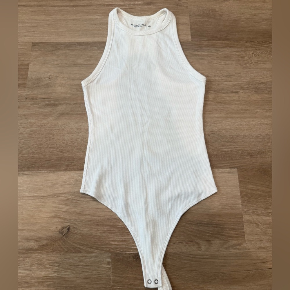 Abercrombie & Fitch Soft AF Ribbed Racerback Bodysuit